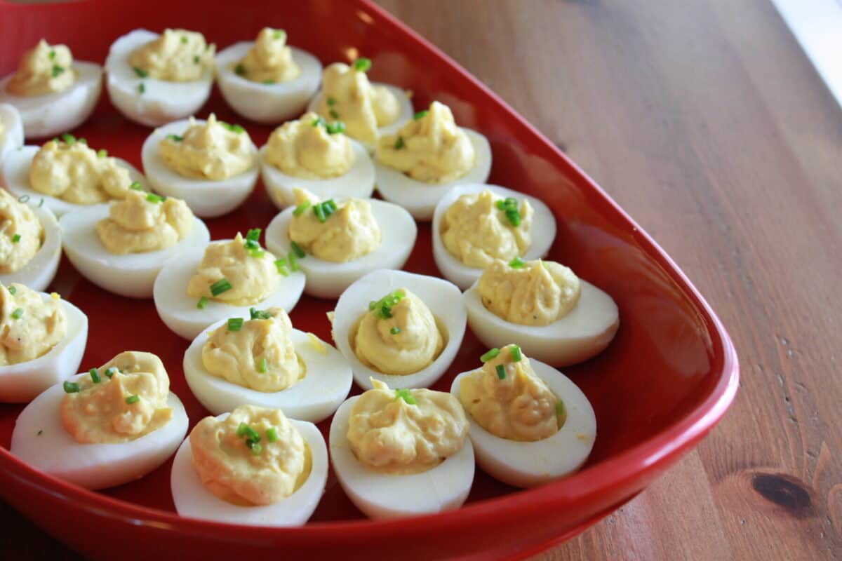 Dill Pickle Deviled Eggs - The Short Order Cook