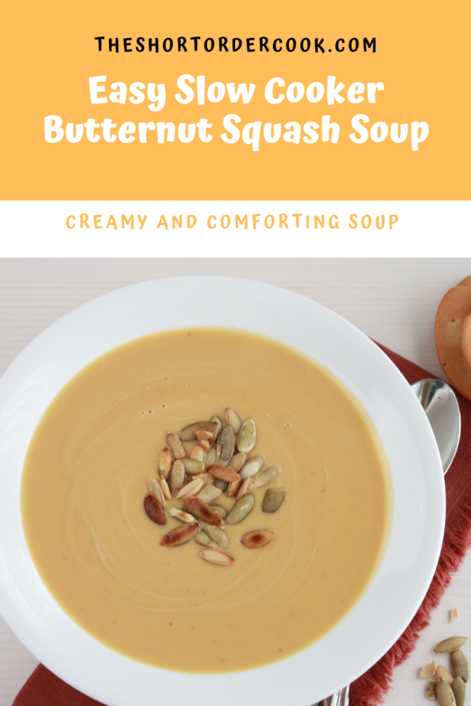 Easy Slow Cooker Butternut Squash Soup