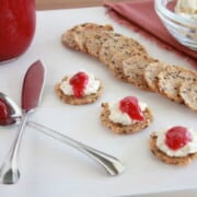 HOLIDAY CRANBERRY CHEESE SPREAD plated