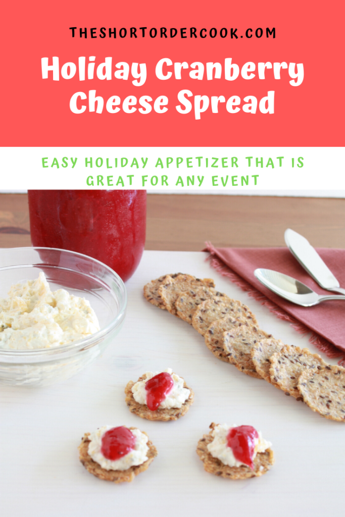 Holiday Cranberry Cheese Spread PIN