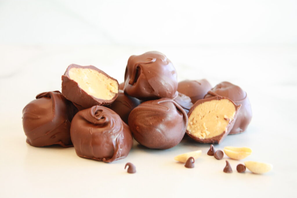 Old-fashioned peanut butter balls
