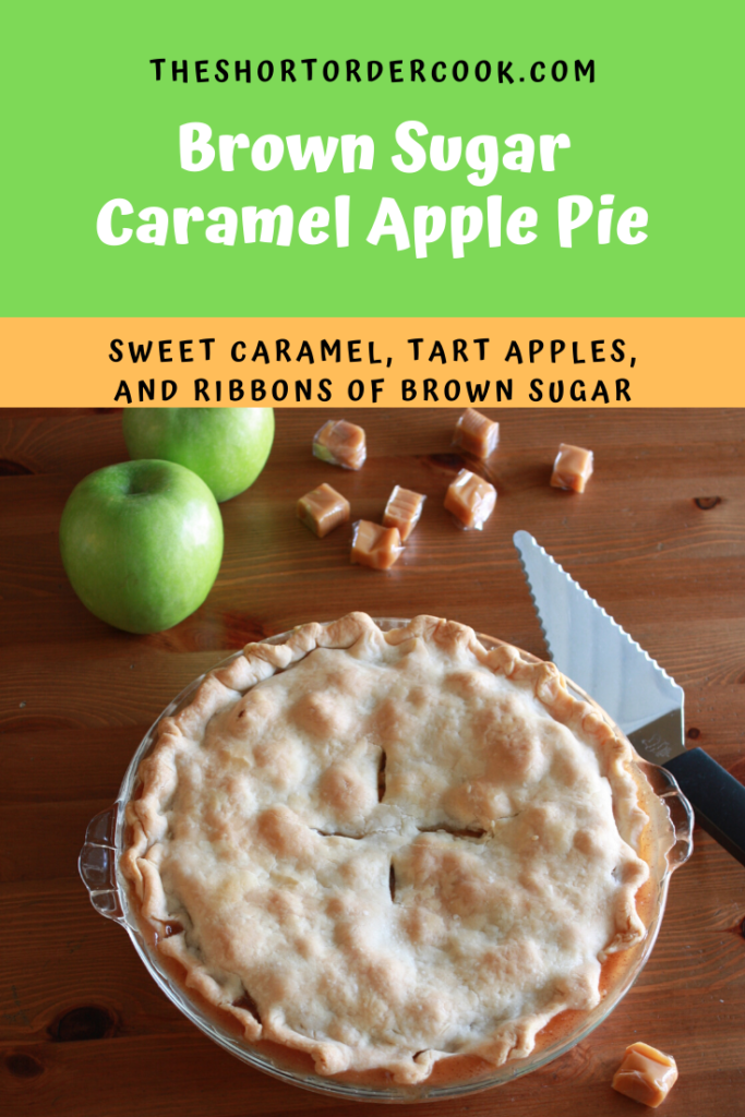 Caramel apple pie pin for Pinterest.