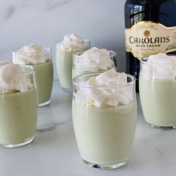 St Patrick's Day Pudding Shots