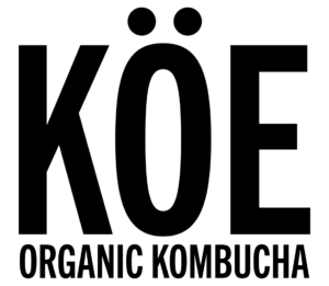 KOE organic kombucha logo.