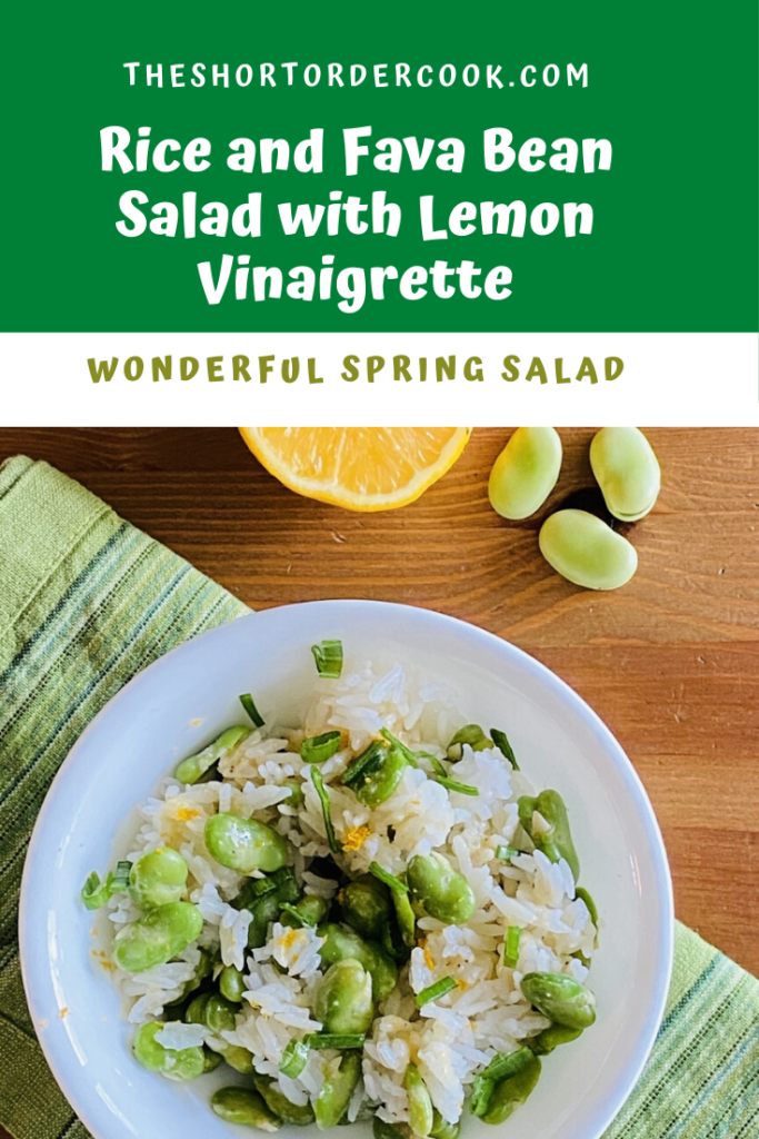 Rice and Fava Bean Salad with Lemon Vinaigrette