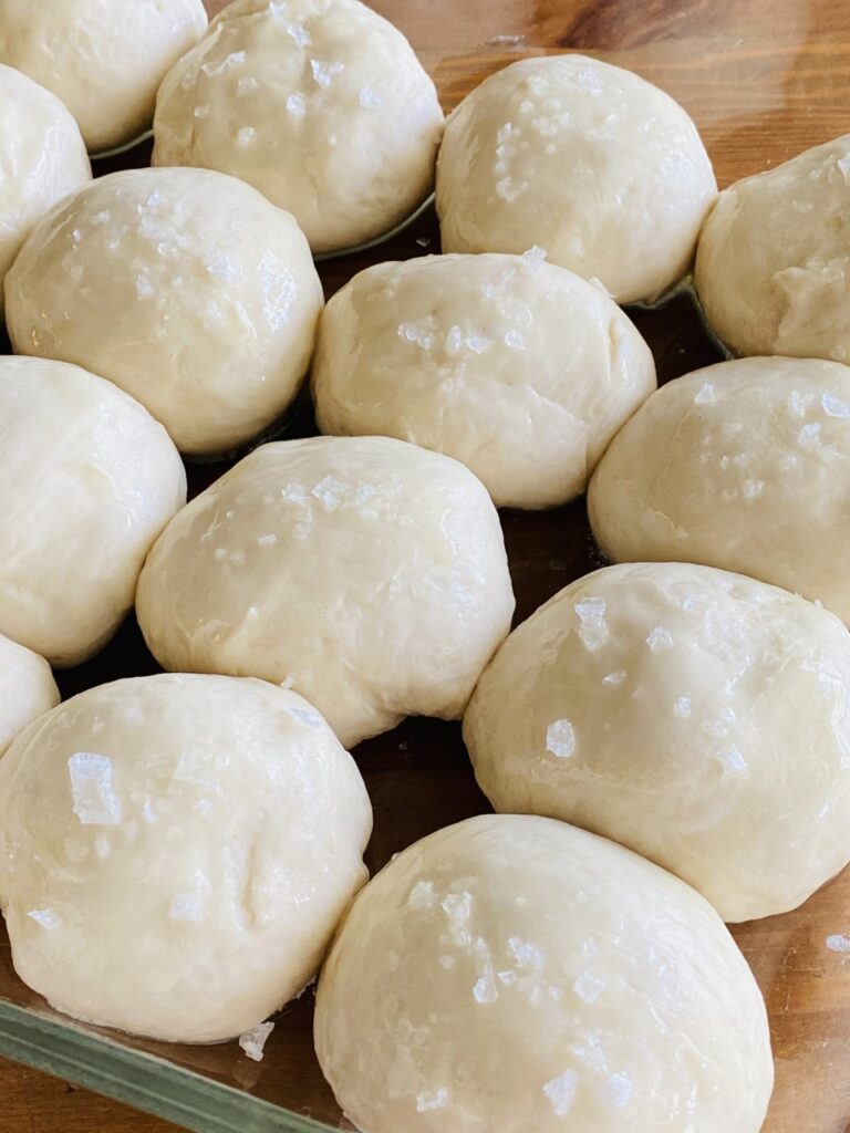 Roll dough into balls