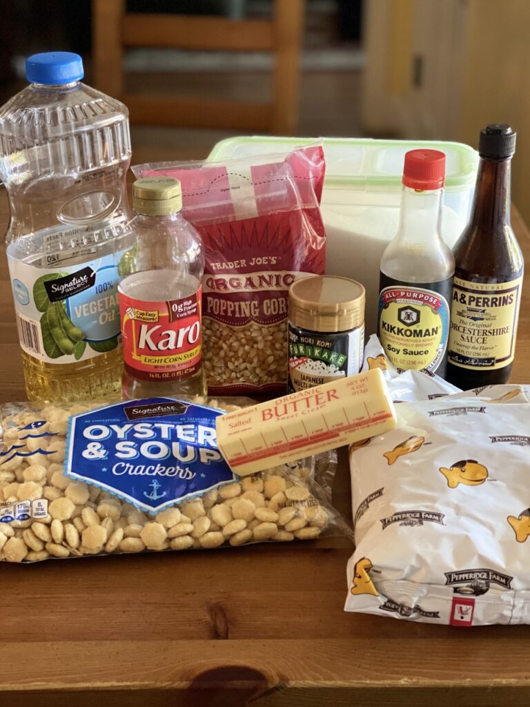 Ingredients for Furikake Snack Mix 