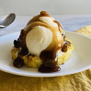 Rum Raisin Pineapple Sundaes