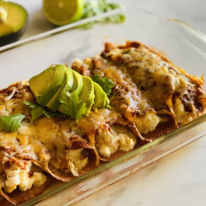 Best Keto Chicken Enchiladas - The Short Order Cook