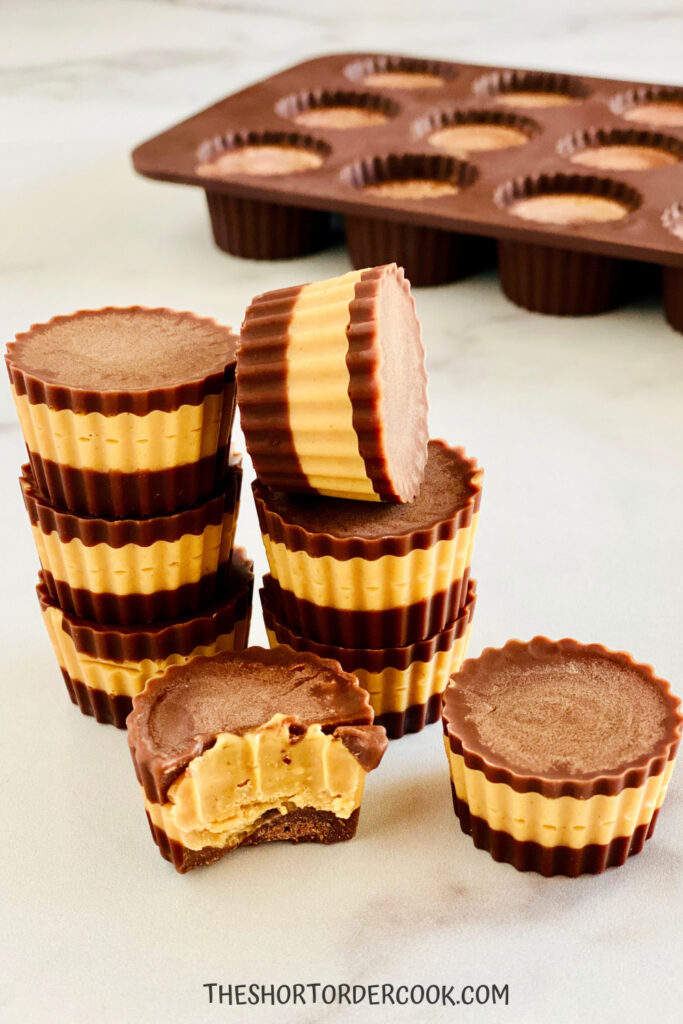 Best Keto Peanut Butter Cups pop out of molds