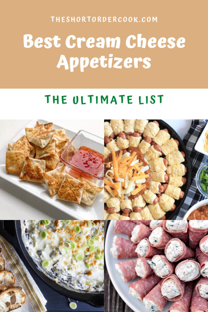 Best Cream Cheese Appetizers PIN