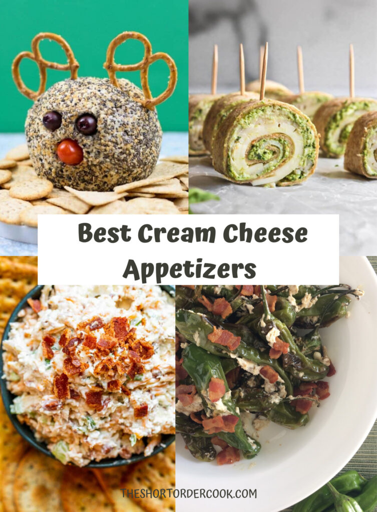 Best Cream Cheese Appetizers 4 image collage