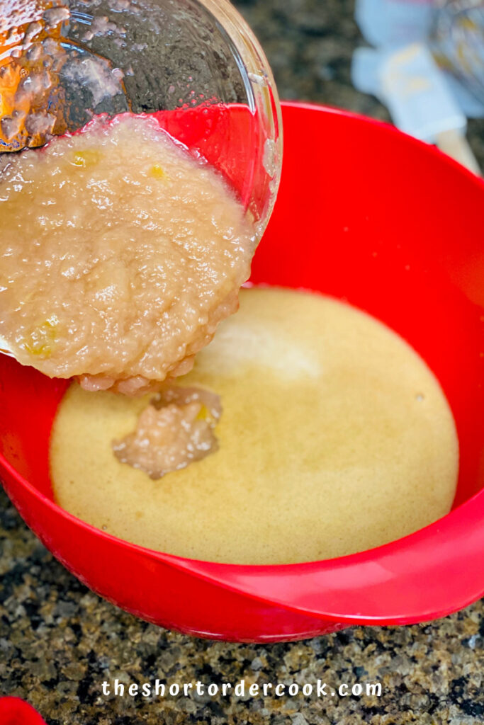 batter in mixing bowl