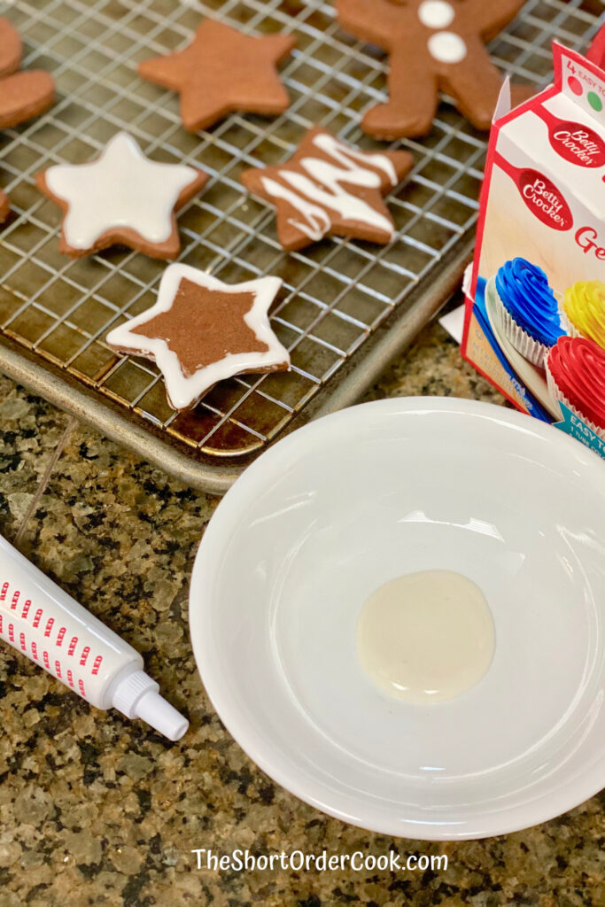 Easy Cookie Icing optional coloring