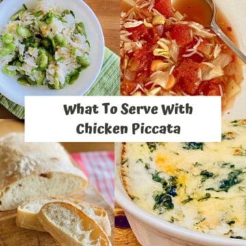 What to Serve with Chicken Piccata 4 different side dish images