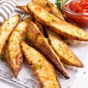 What to Serve with Pulled Pork Air-Fryer-Pototo-Wedges-lemons&zest