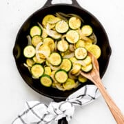 What To Serve With Scallops sauteed-zucchini-2 garnishandglaze