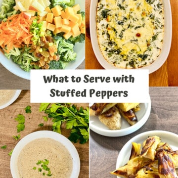 What to Serve With Stuffed Peppers PIN recipe