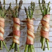 What to Serve with Meatloaf Bacon-Wrapped-Asparagus cookathomemom