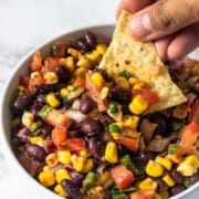 What To Serve With Enchiladas black-bean-corn-salsa-2 spiceupthecurry