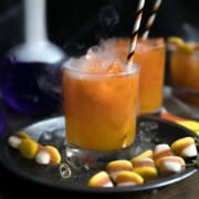Keto & Low-Carb Halloween Candy, Treats, & Drinks CandyCornCocktail-11-1 theforkedspoon