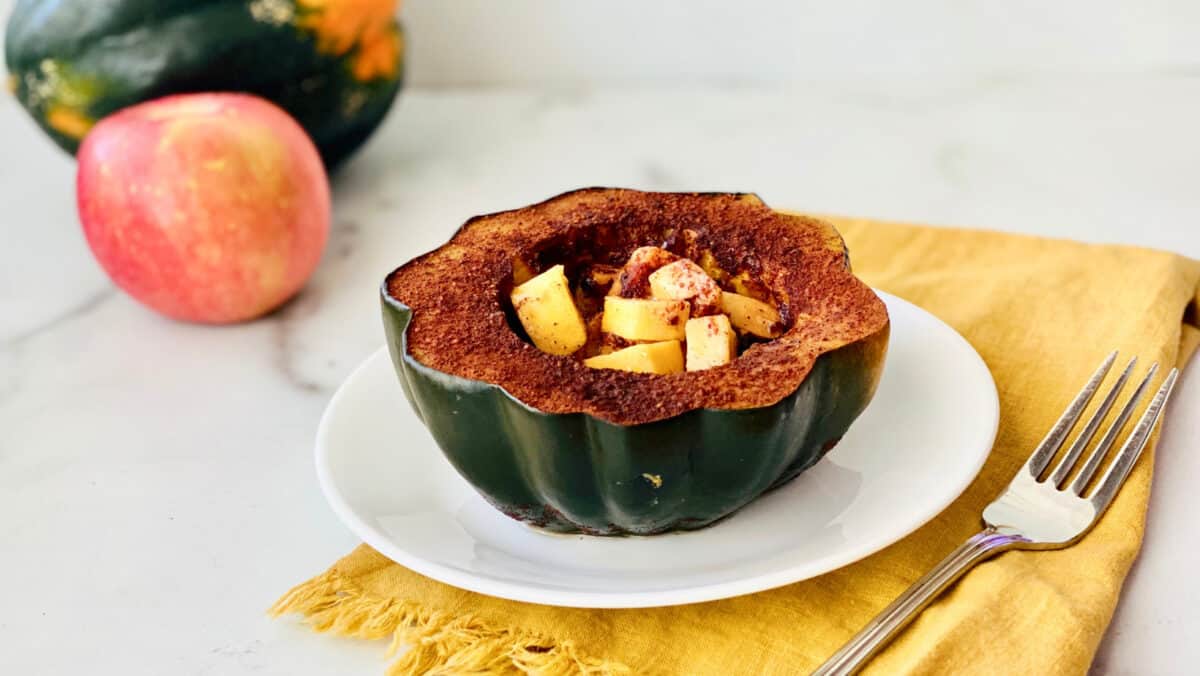 Slow Cooker Brown Sugar Acorn Squash by The Short Order Cook