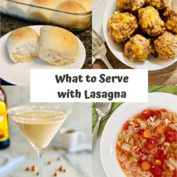 What to Serve with Lasagna PIN 4 images for dinner rolls sausage balls, espresso martini and rice soup