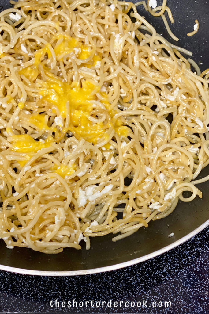 Fried Spaghetti With Eggs