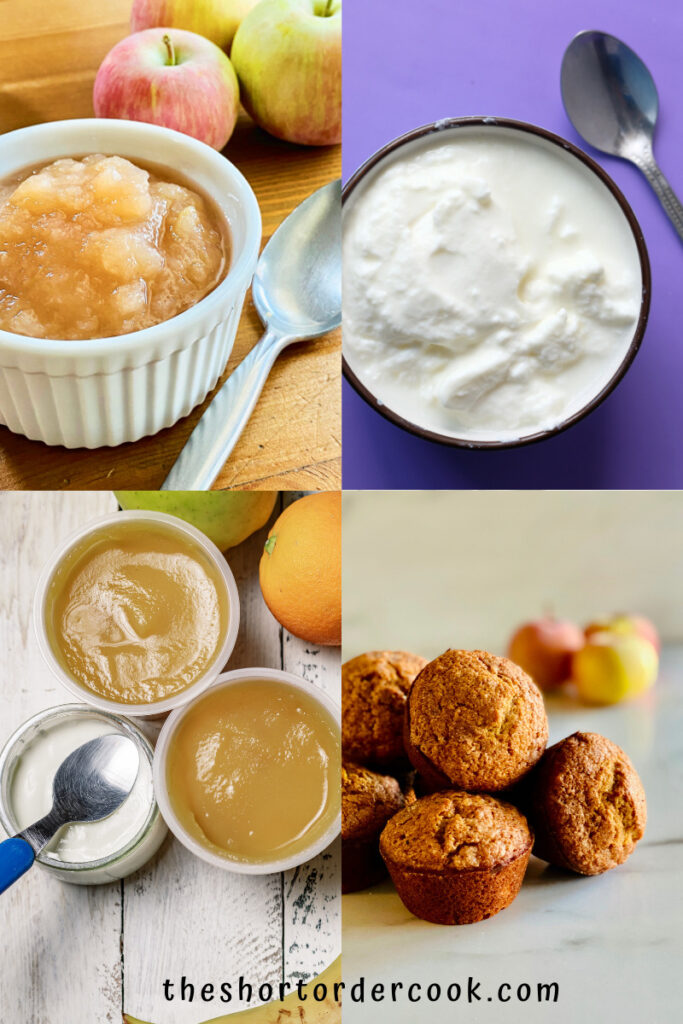 Substitutes for Apple Sauce 4 recipe images for homemade apple sauce greek yogurt fruit purees and applesauce muffins