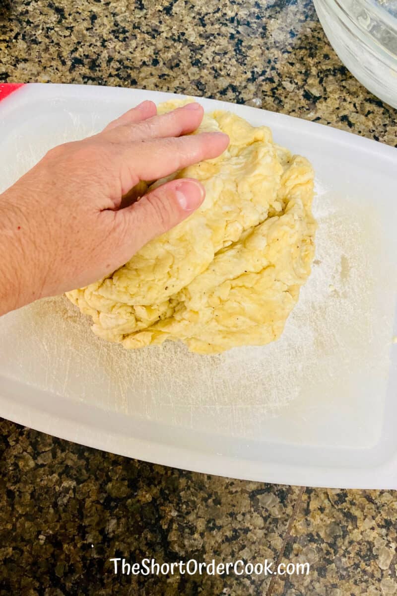 Taralli - Italian Pepper Cookies knead the dough