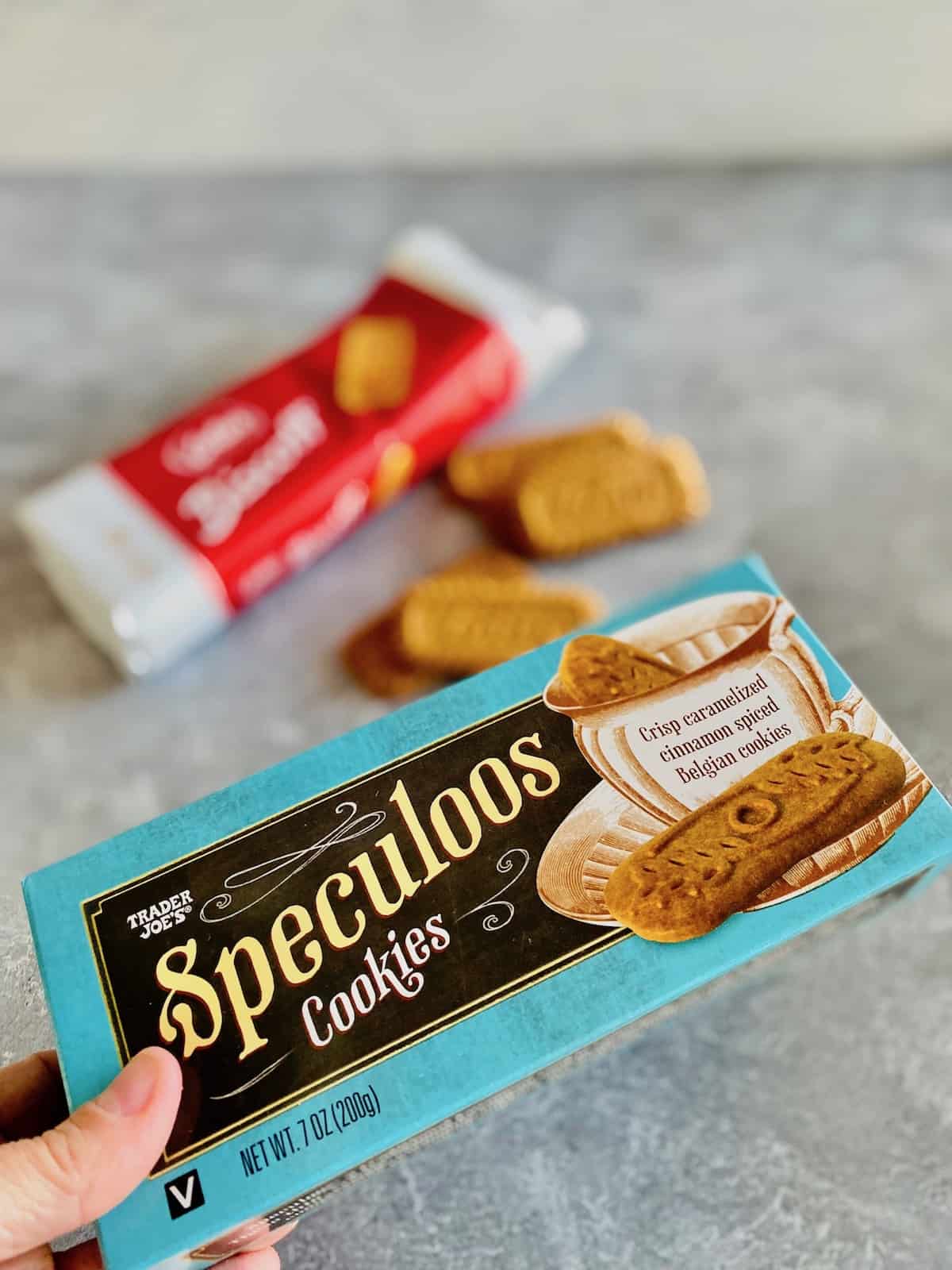 Speculoos cookies from Trader Joes in the box