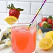 Pink Food & Drink Recipes homemade-strawberry-lemonade-v-no-jar-simplelivingrecipes