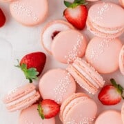 Pink Food & Drink Recipes strawberry-macarons- barleyandsage