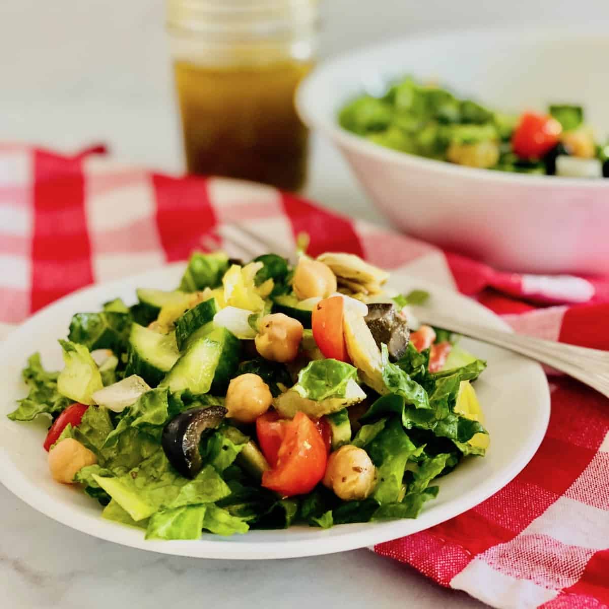 Vegan Italian Chopped Salad 