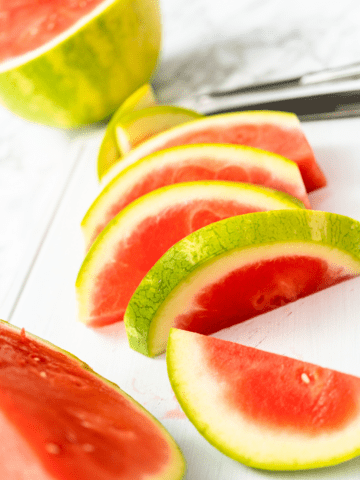 Sliced watermelon.