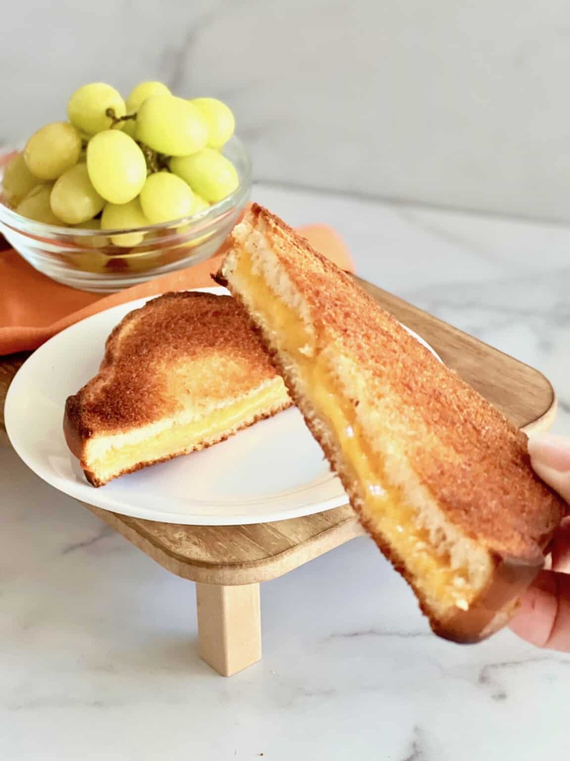 Toaster Oven Grilled Cheese Sandwich - The Short Order Cook