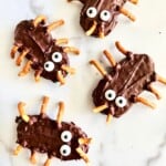Bug & Spider Peanut Butter Chocolate Cookies ready to eat.