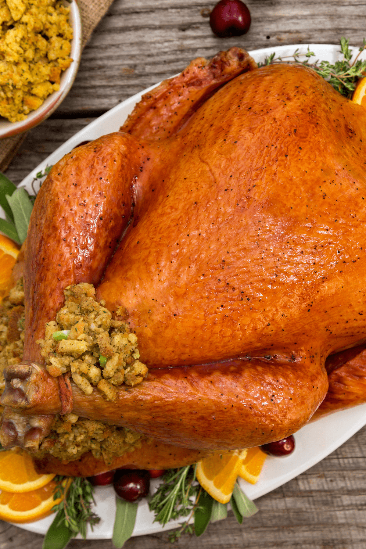 Turkey on a platter.