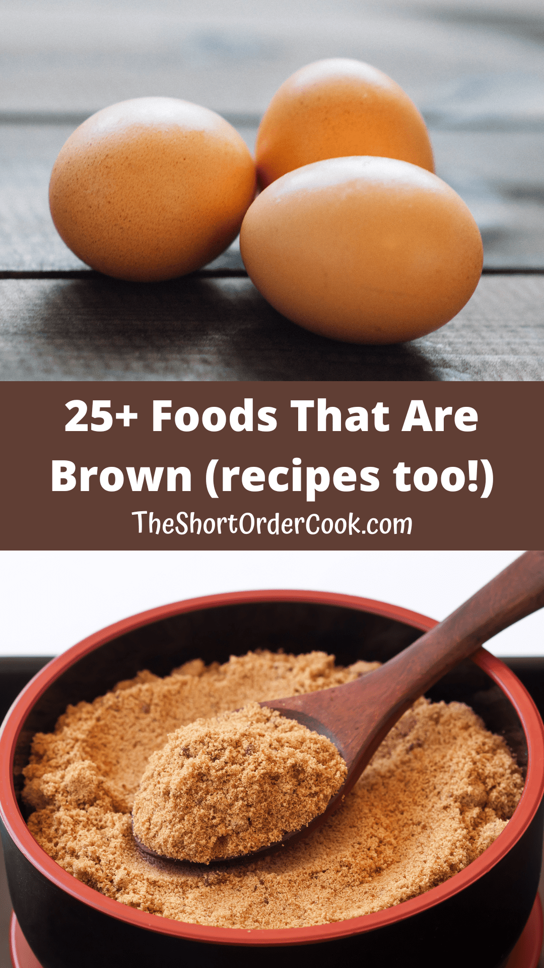 Images for brown sugar and brown eggs.