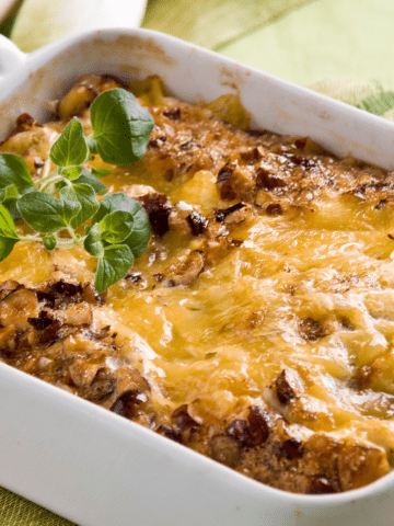 Ground beef and rice casserole.