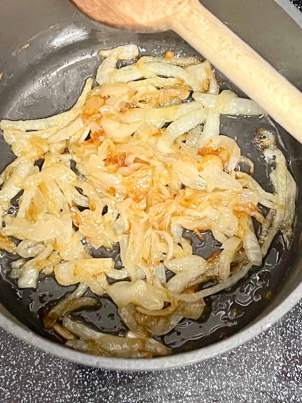 Caramelize OnionsÂ After 45 minutes.