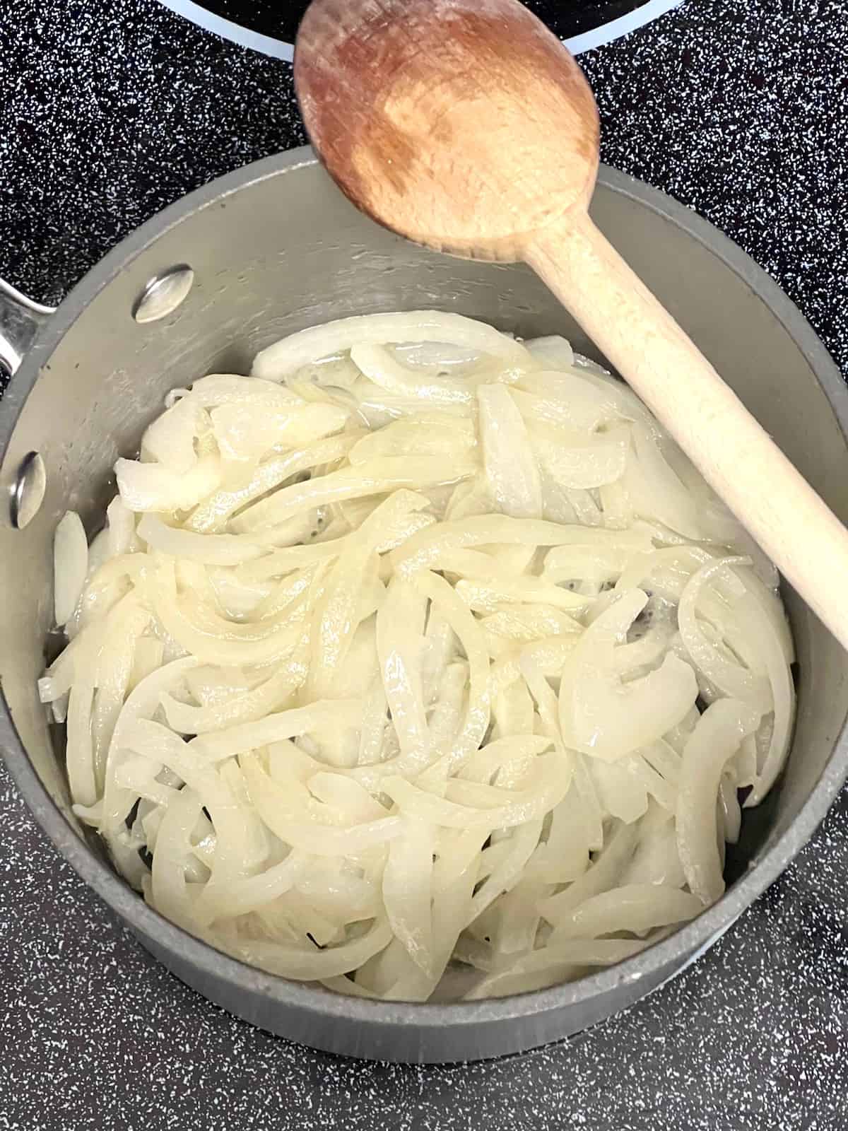 How to Caramelize OnionsÂ After 5 minutes of cooking.