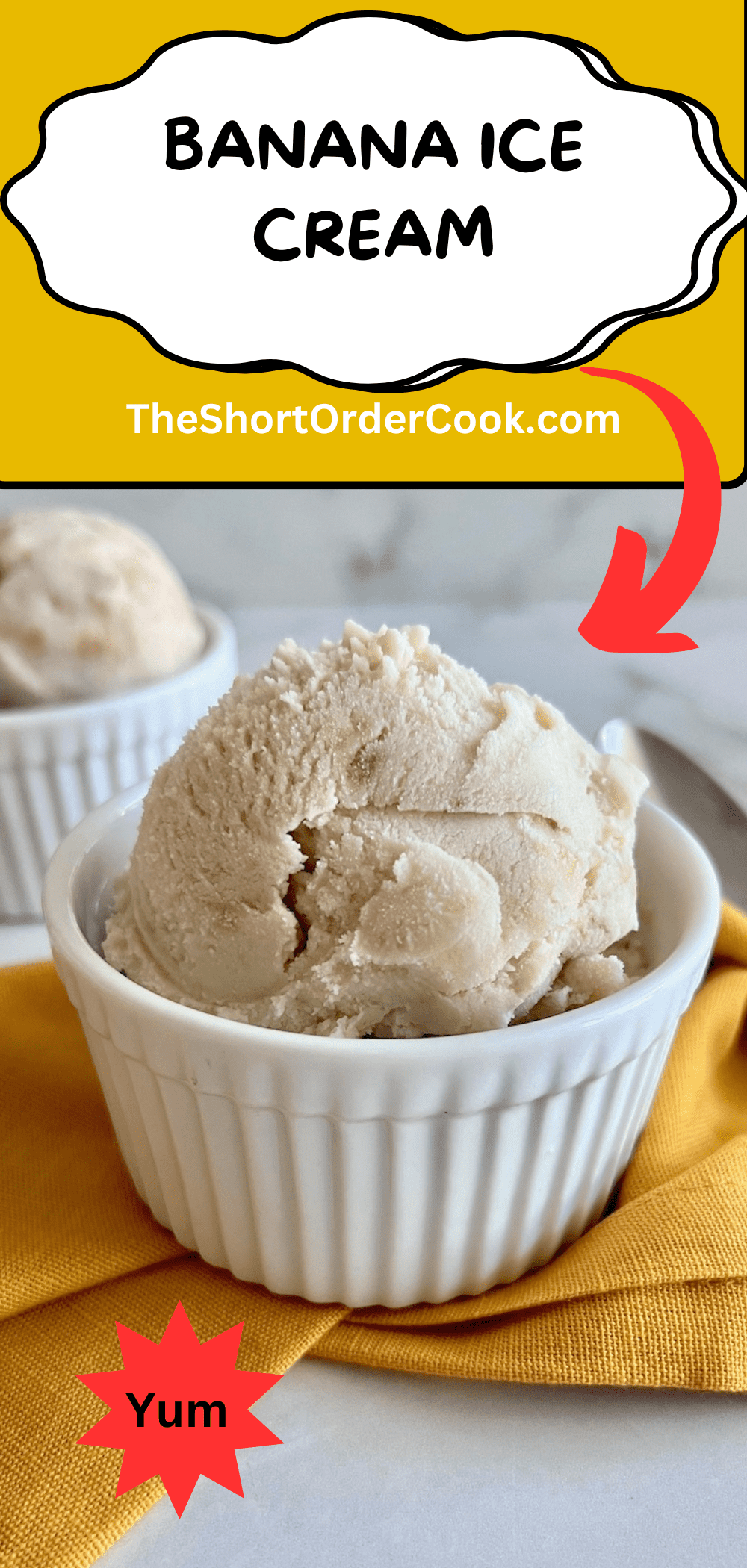 Banana Ice Cream Recipe Without Ice Cream Maker • A Sweet Pea Chef