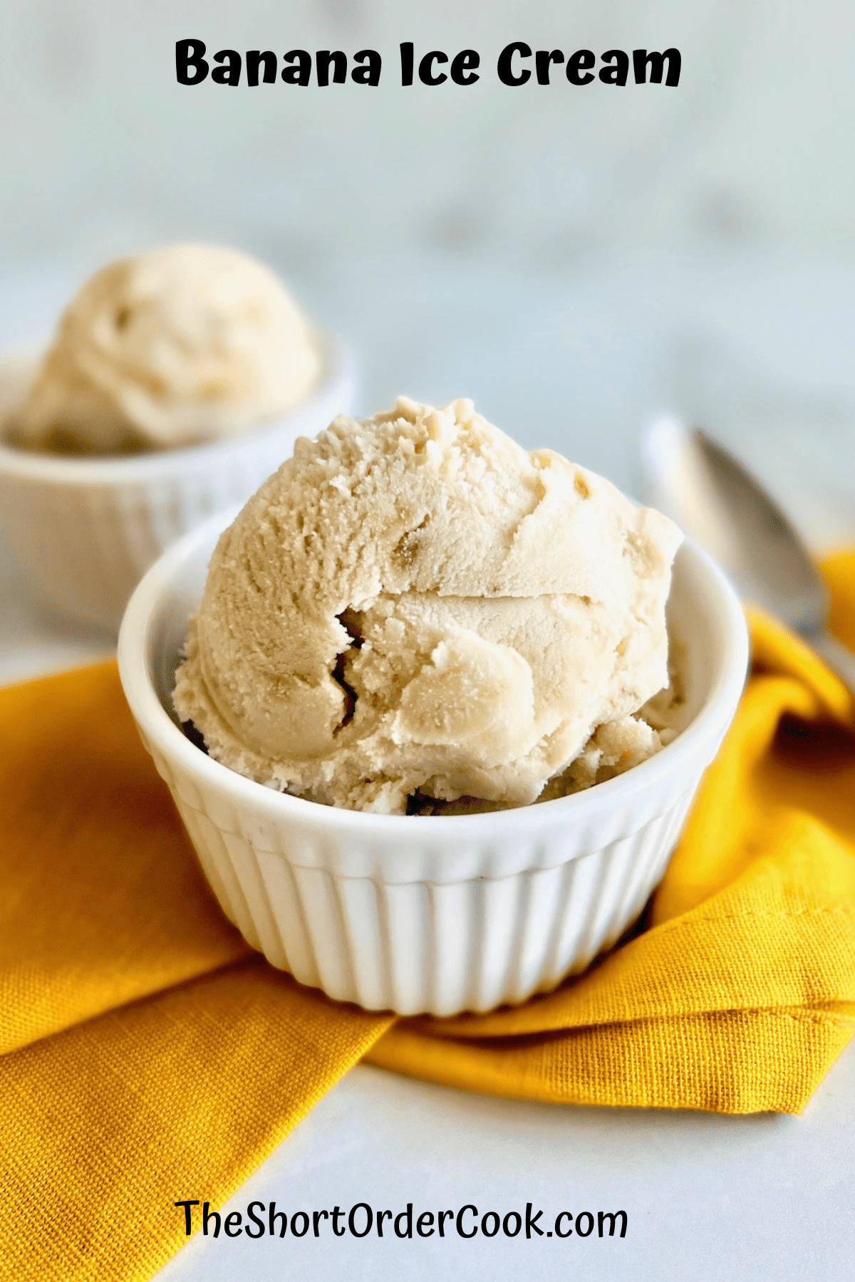 Homemade Banana Ice Cream - The BakerMama