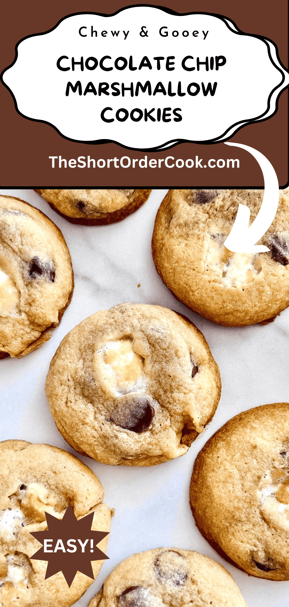 Cookies loaded with milk chocolate chips and chunks & mini marshmallows.