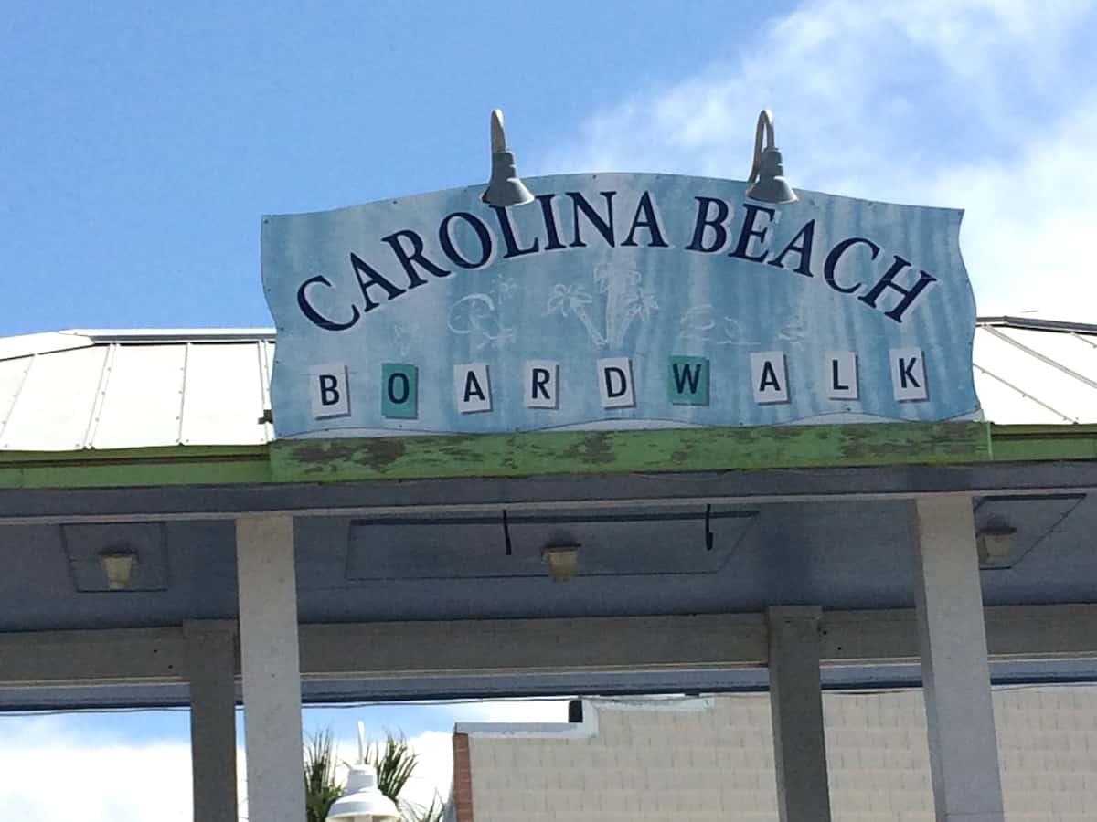 North Carolina Lemon Pie signage for Carolina Beach Boardwalk.