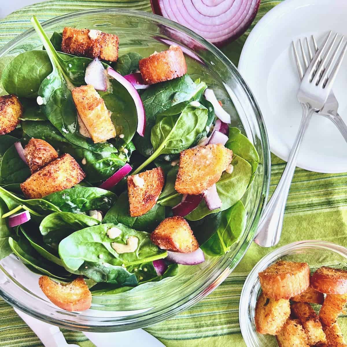 Simple Spinach Salad 