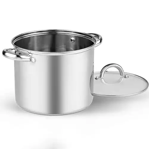 Cook N Home 8 Quart Stainless Steel Stockpot with Lid