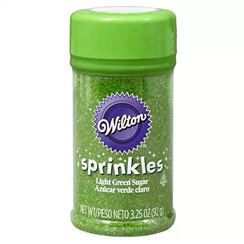 Light Green Colored Sanding Sugar, 3.25 Ounces by Wilton