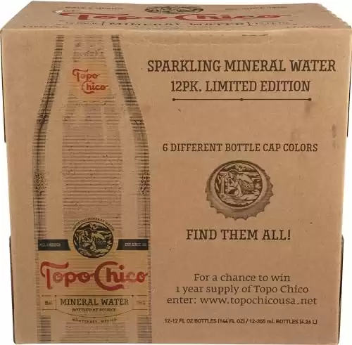 (Topo Chico, Water Mineral Carbonated, 12 Fl Oz(Pack of 12)